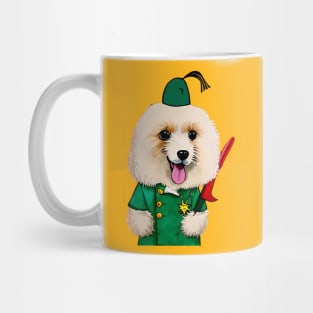 Dog with Knife Mug